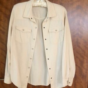 🌺 2 - $30.00. Old Navy winter white western style shirt